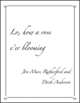 Lo, how a rose e'er blooming SATB choral sheet music cover